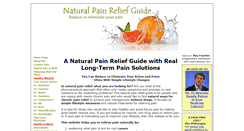 Desktop Screenshot of natural-pain-relief-guide.com