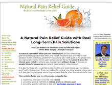 Tablet Screenshot of natural-pain-relief-guide.com